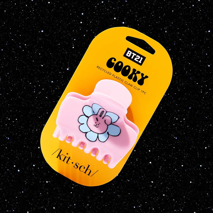 Kitsch - Bt21 Meets Kitsch Recycled Plastic Puffy Claw Clip 1Pc - Cooky