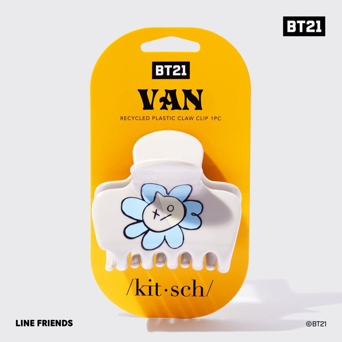 Kitsch - Bt21 Meets Kitsch Recycled Plastic Puffy Claw Clip 1Pc - Van