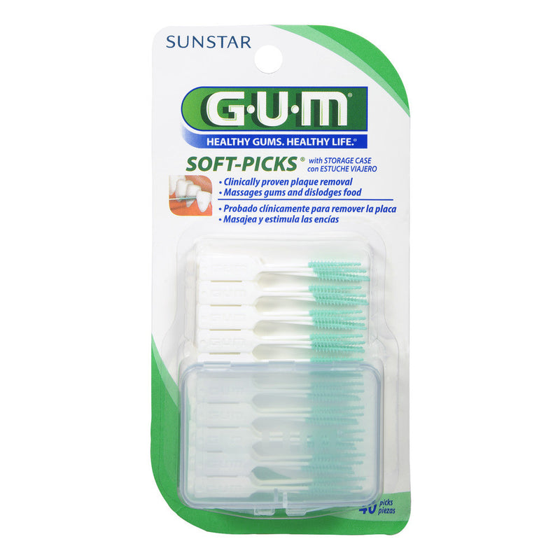 GUM GUM Soft Picks, Original Oral Care White Smoke