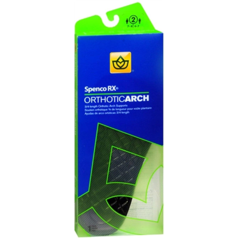 Spenco Spenco 43-158 Orthotic Arch Supports 3/4 Length Foot Care Medium Blue