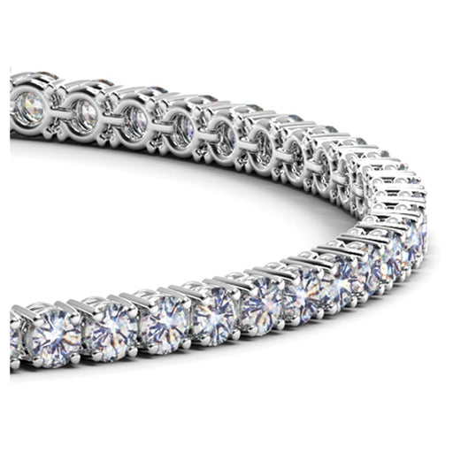 Bids.com Lab Grown Round Diamond Tennis Bracelet in 14k White Gold (5 cctw  F/G  VS2/SI1) Bracelets