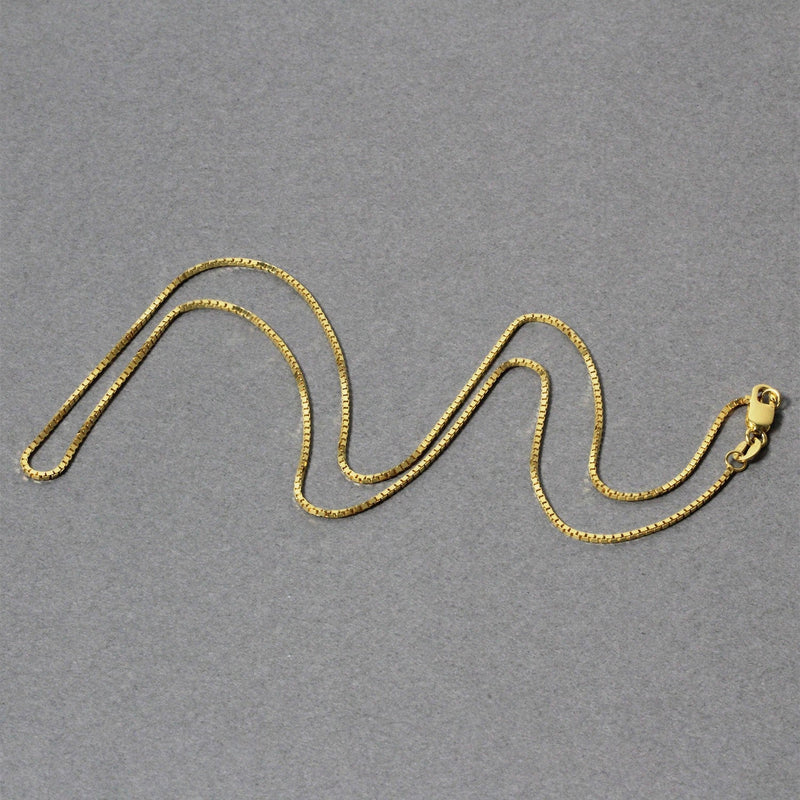 Bids.com 14k Yellow Gold Classic Box Chain 1.0mm Necklaces