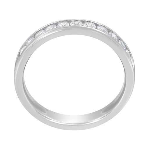 Bids.com 14K White Gold 1/2 cttw Diamond Band Ring (I-J Color, I2-I3 Clarity) - Size 7 Rings
