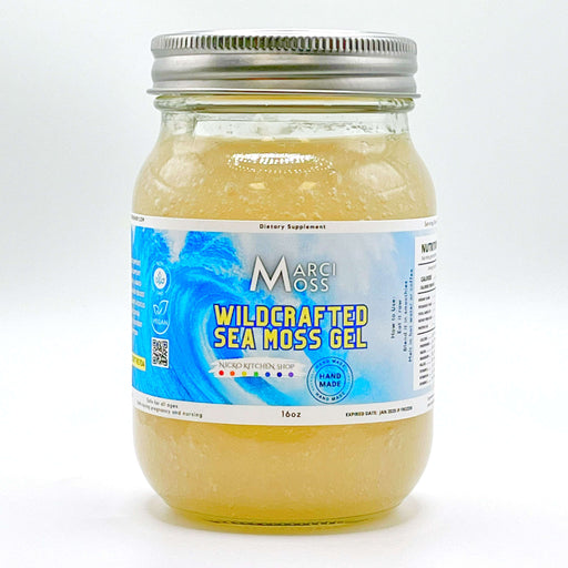 Nicko Kitchen Shop MarciMoss Wildcrafted Sea Moss Gel for Daily Wellness Nutrition Gels & Chews