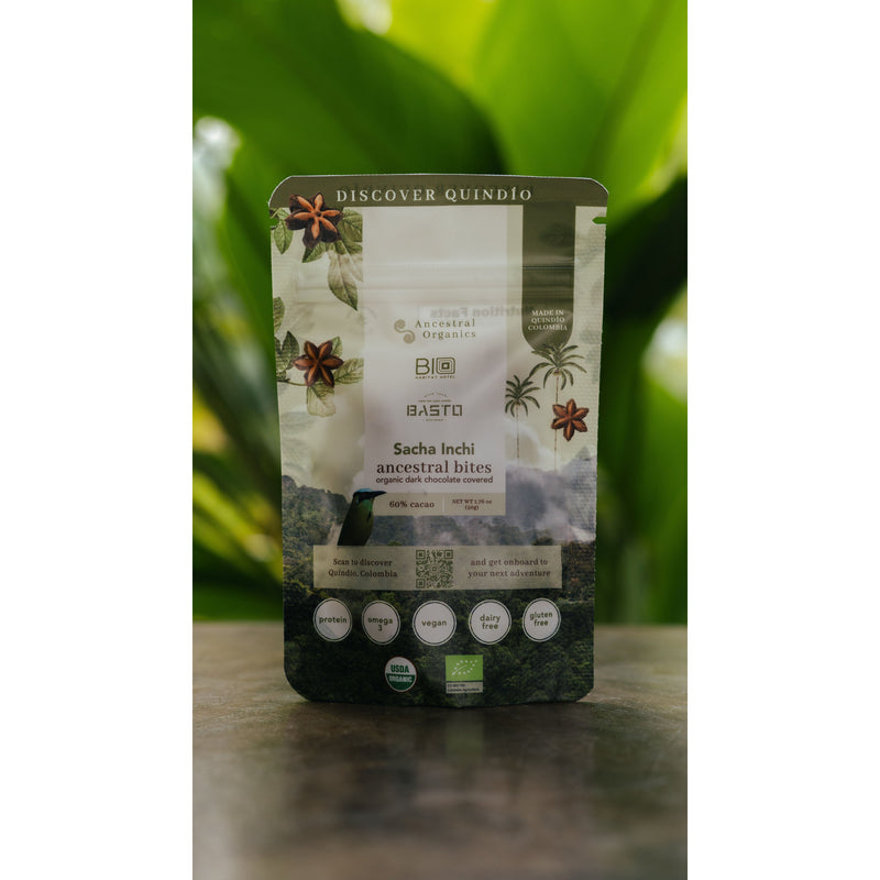Ancestral Organics Dark Chocolate covered Sacha Inchi
