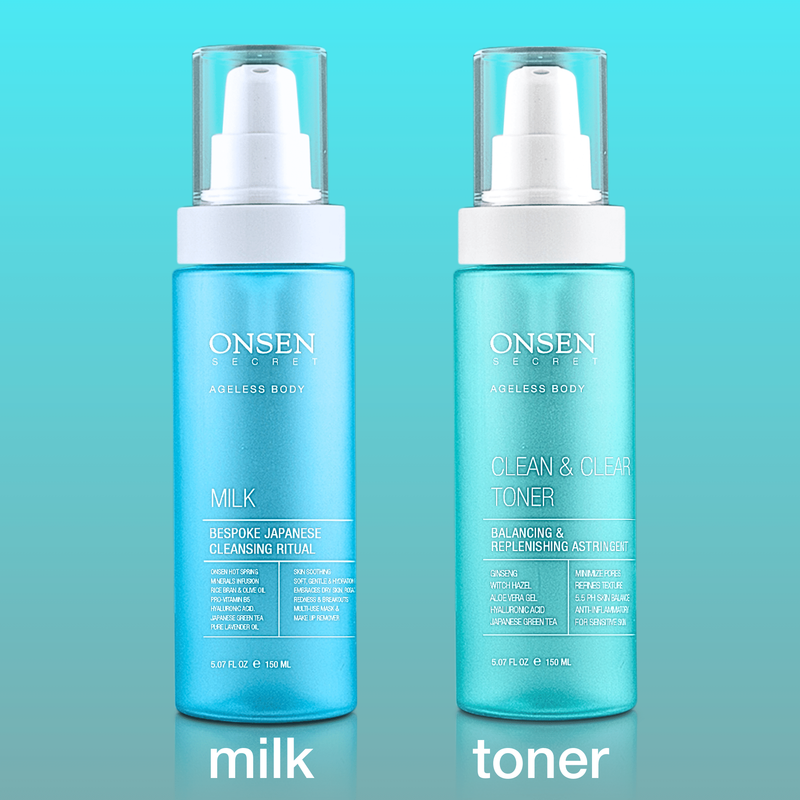 Onsen Secret Cleanse & Tone Duo Cleansers Kits