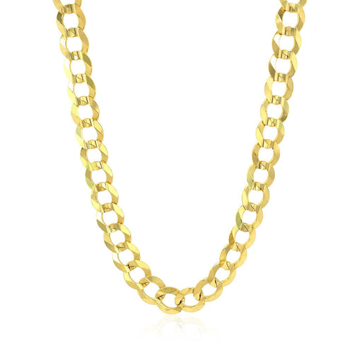 Bids.com 7.0mm 10k Yellow Gold Curb Chain Necklaces