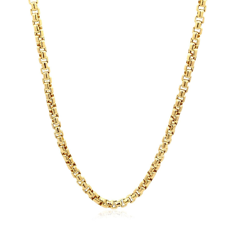 Bids.com 3.4mm 14k Yellow Gold Round Box Chain Necklaces