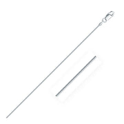 Bids.com Rhodium Plated 1.2mm Sterling Silver Snake Style Chain Necklaces