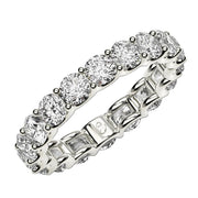 Bids.com Round Cut Lab Grown Diamond Eternity Ring in 14k White Gold (2 cttw FG/VS2) Rings