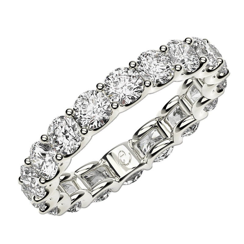 Bids.com Round Cut Lab Grown Diamond Eternity Ring in 14k White Gold (2 cttw FG/VS2) Rings