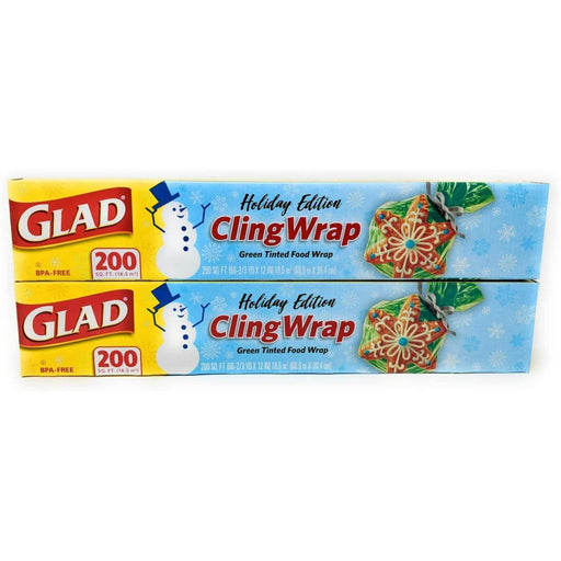 Glad Glad Clingwrap Clear Plastic Food Wrap, 200 Square Foot Roll Plastic Wrap Sky Blue