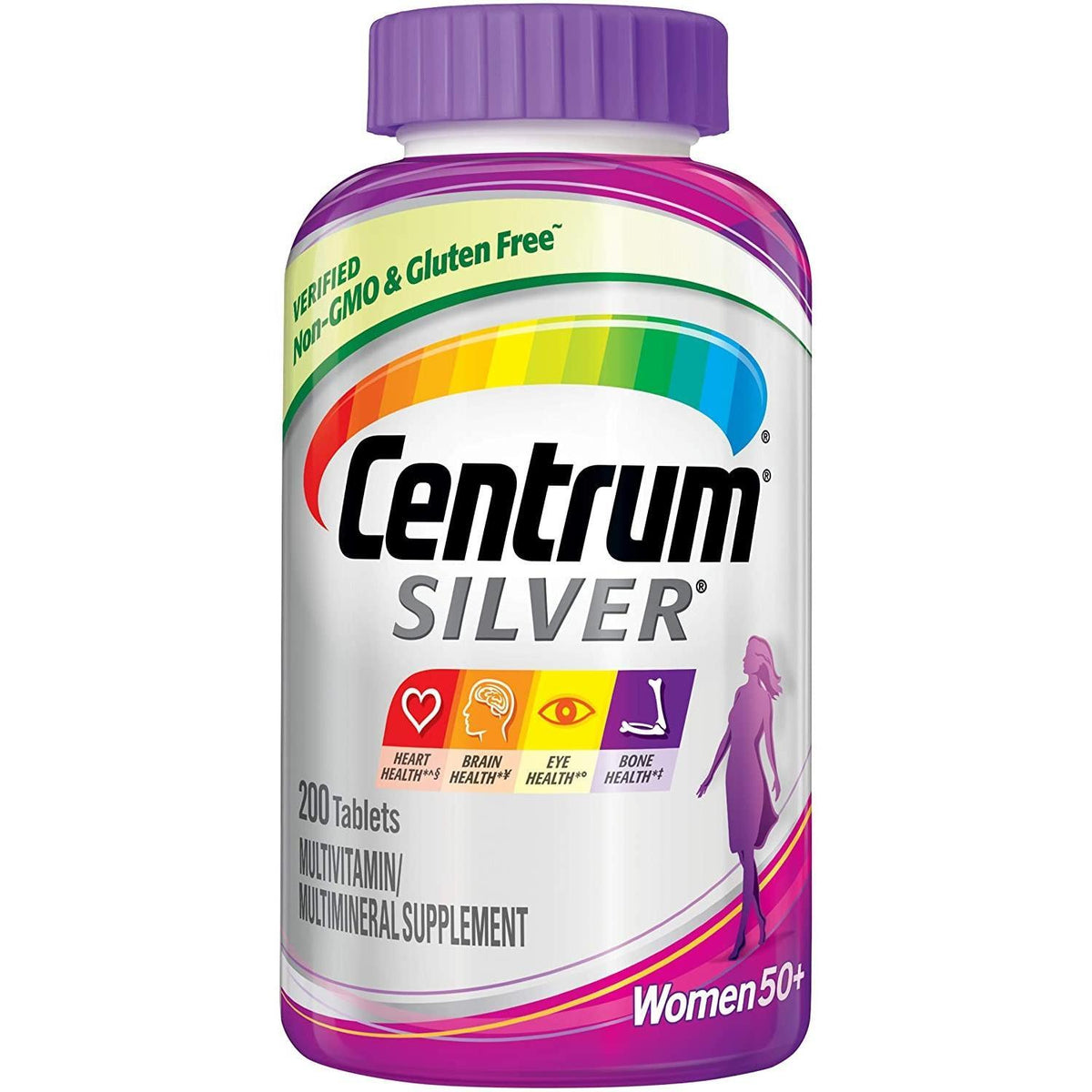 Centrum Silver Multivitamin Supplement For Women 200 Tablets — Pasteur ...