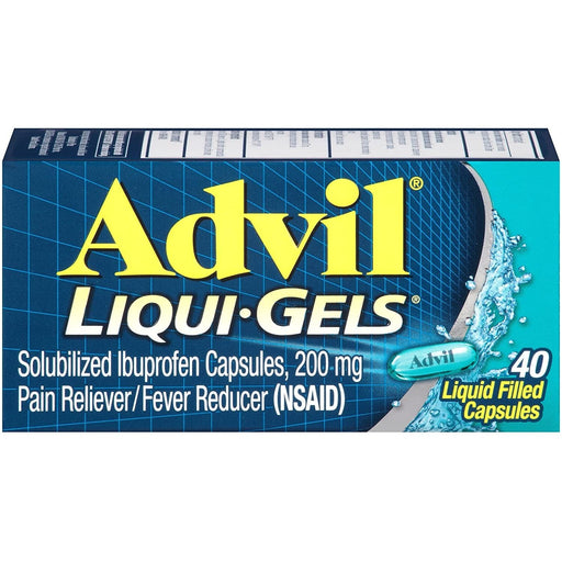 Advil Advil Liqui-Gels Pain And Fever Relief Liquid Capsules 200 Mg Ibuprofen Health & Beauty