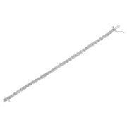 Bids.com .925 Sterling Silver 1.0 cttw Miracle Set Diamond Spiraling Bezel Link Bracelet(I-J Color, I3 Clarity) -7.25" Bracelets