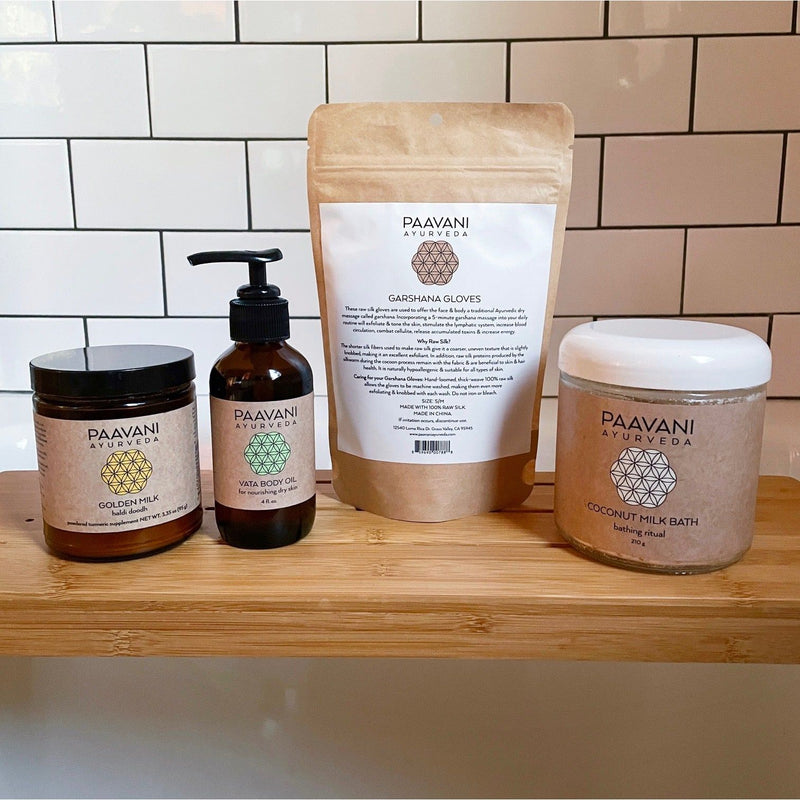 Paavani Ayurveda Bath Stack | Ayurvedic Self-Care Ritual for Body, Mind, Spirit & Skin simple
