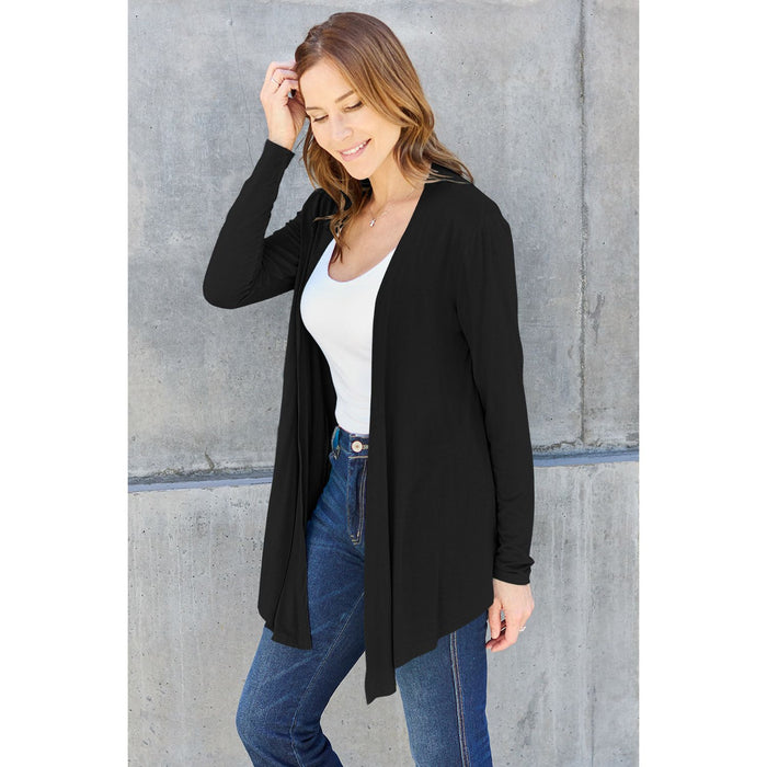 Basic Bae Open Front Long Sleeve Cardigan