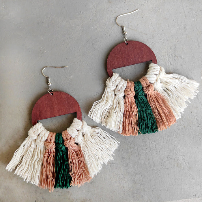 Tassel Detail Drop Earrings