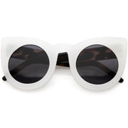 zeroUV Oversize Round Circle Pointed Cat Eye Sunglasses 9180 Sunglasses
