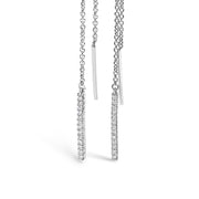 Bids.com 10K White Gold 1/10 Cttw Diamond Threader Earrings Earrings