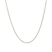 Bids.com 14k White Gold Diamond Cut Round Wheat Chain 1.0mm Necklaces