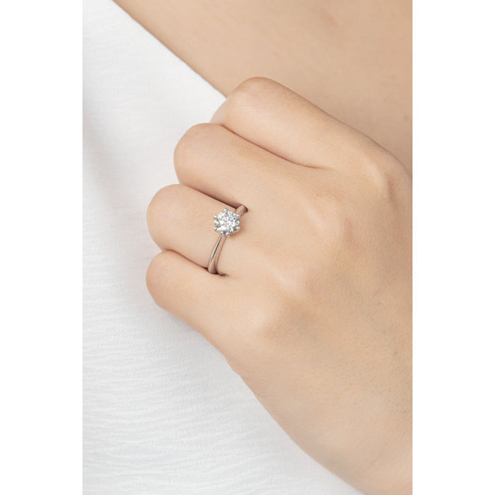 Wonderful Life 1 Carat Moissanite Platinum-Plated Ring