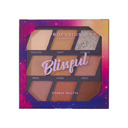 Profusion Cosmetics Euphoric Glam | Blissful 9-Shade Palette Eyes