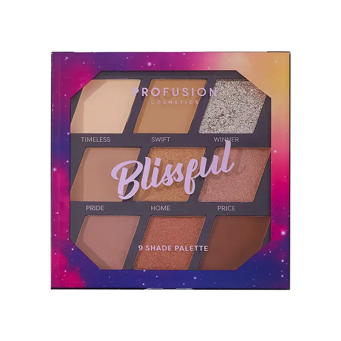 Profusion Cosmetics - Euphoric Glam | Blissful 9-Shade Palette - 0.5oz