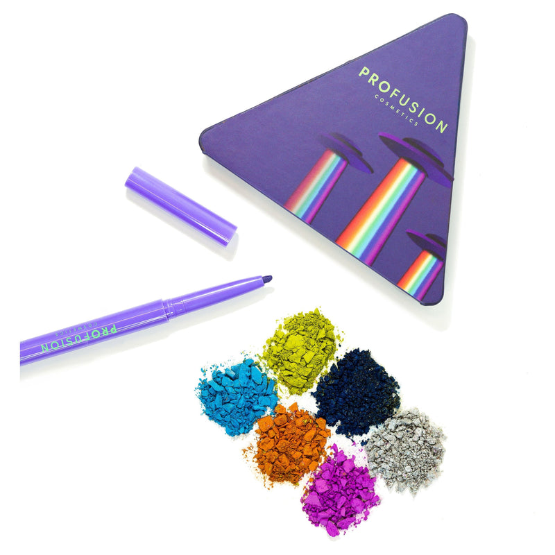 Profusion Cosmetics UFO | Beam It Up Kit: 6-Shade Palette + Neon Liner Value Kits