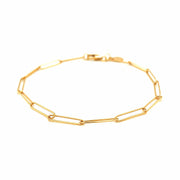 Bids.com 14k Yellow Gold Wire Paperclip Bracelet (2.7mm) Bracelets