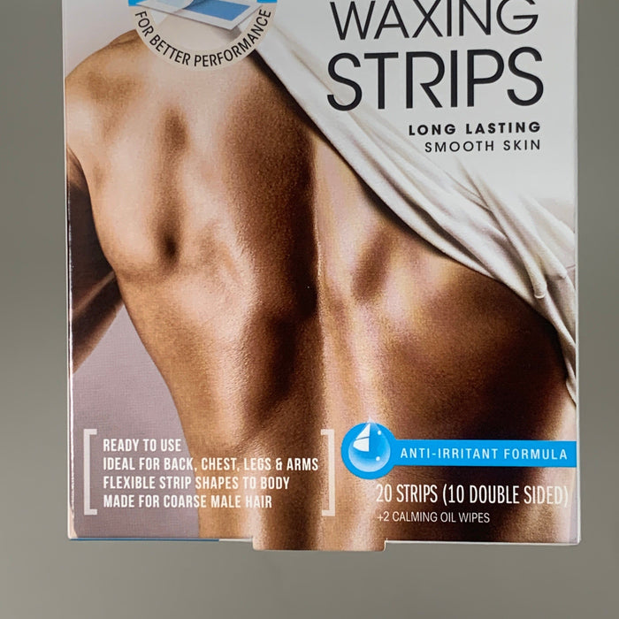 Paywut - Nads 2 Pk Mens Body Wax Strips For Course Male Hair 3494En06