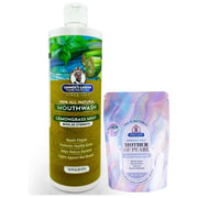 Garner's Garden Natural Mouthwash and Tooth Powder | H2O2 | Antibacterial Fluoride-Free Mouthwash