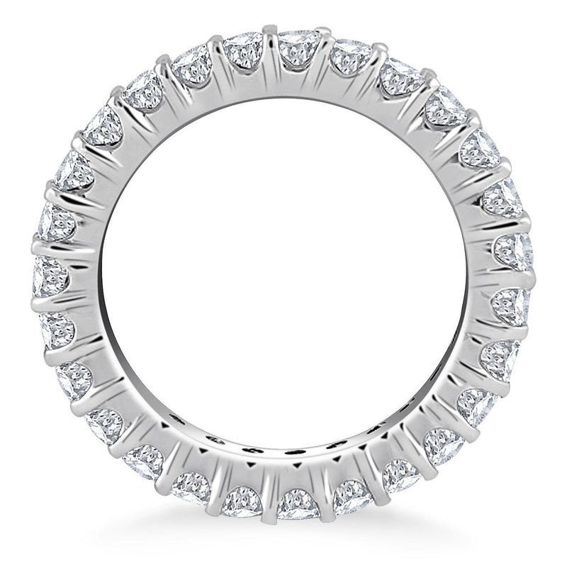 Bids.com 14k White Gold Common Prong Round Diamond Eternity Ring Rings