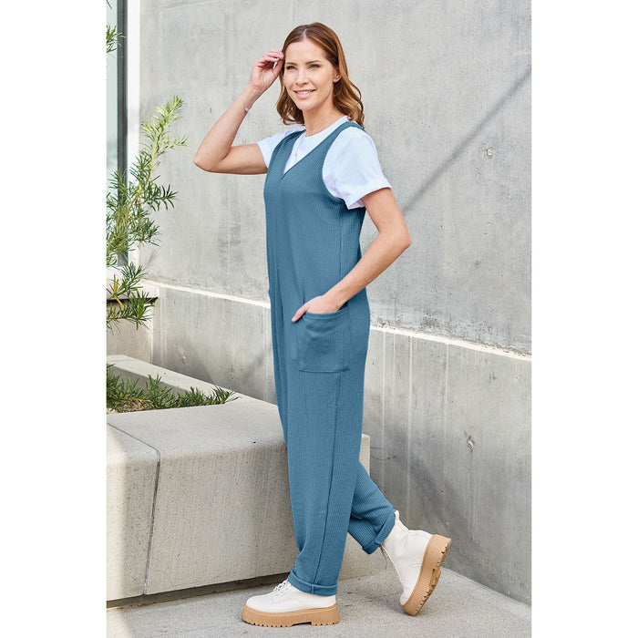 Double Take Sleeveless Straight Jumpsuit