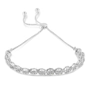 Bids.com .925 Sterling Silver 1/10 Cttw Round Diamond Bolo Bracelet (I-J Color, I3 Clarity) Bracelets