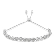Bids.com .925 Sterling Silver 1/4 cttw Round-cut Diamond Bolo Bracelet (I-J Color, I3 Clarity) Bracelets
