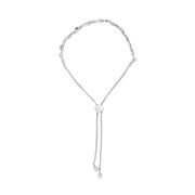 Bids.com .925 Sterling Silver 1/2 Cttw Diamond Alternating Circle and Kite Link Adjustable Bolo Bracelet (I-J Color, I3 Clarity) - 4" to 10" Inches Bracelets