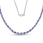 Bids.com 10.00 Carat Genuine Tanzanite .925 Sterling Silver Necklace Necklaces