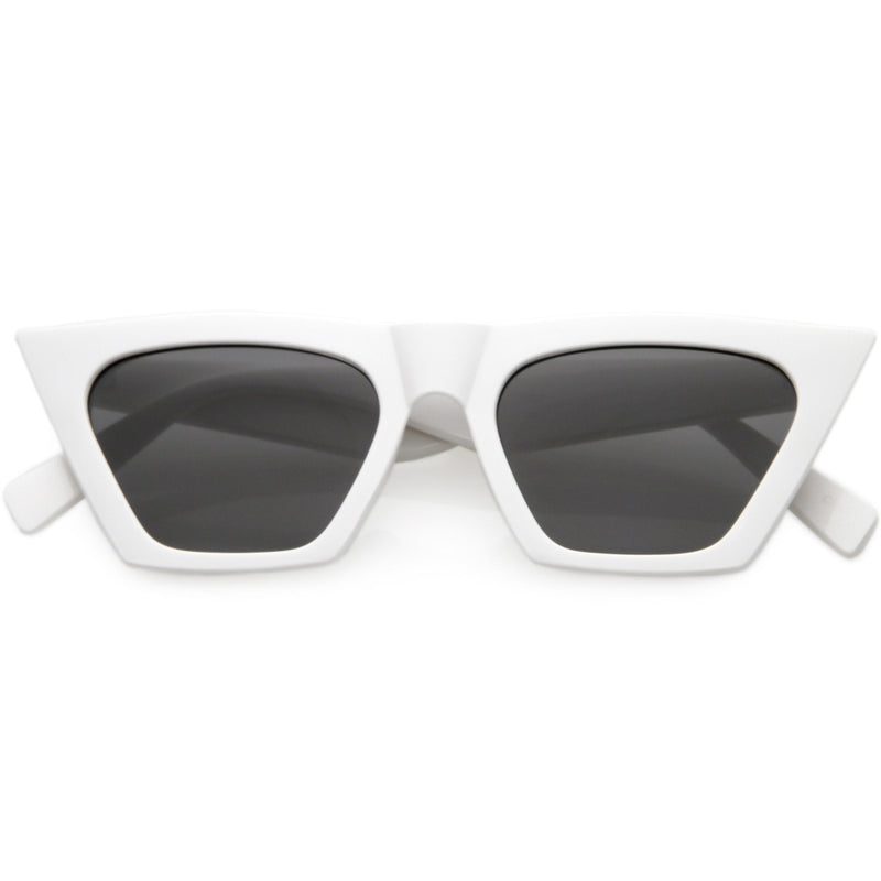 zeroUV Women's Retro Oversize Wide Pointed Cat Eye Sunglasses C921 Sunglasses