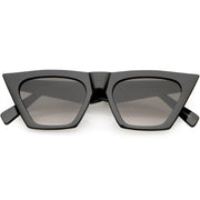 zeroUV Women's Retro Oversize Wide Pointed Cat Eye Sunglasses C921 Sunglasses