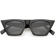 zeroUV Women's Retro Oversize Wide Pointed Cat Eye Sunglasses C921 Sunglasses