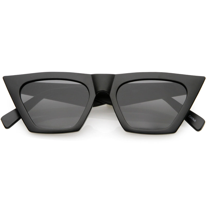 zeroUV Women's Retro Oversize Wide Pointed Cat Eye Sunglasses C921 Sunglasses