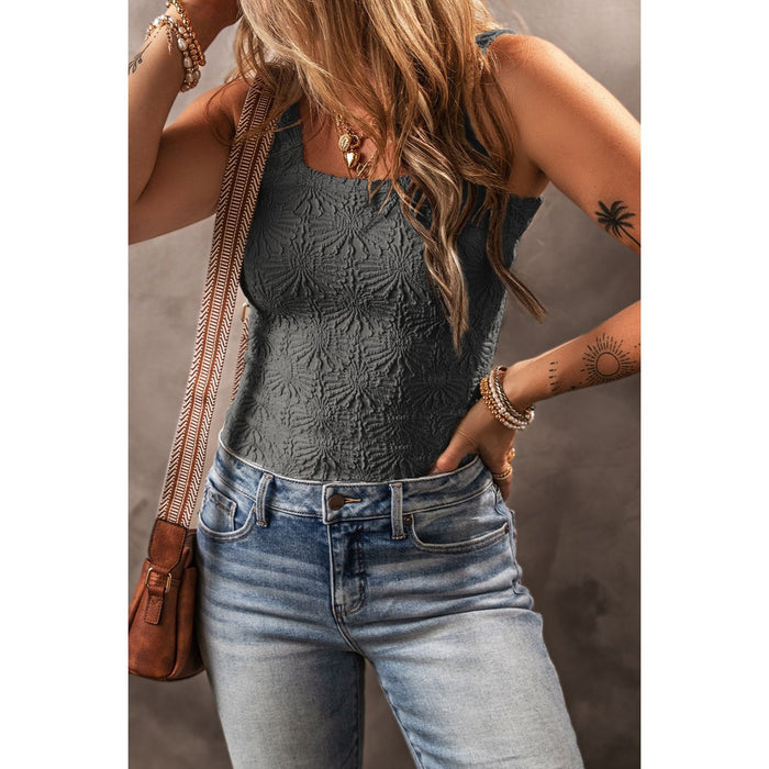 Square Neck Wide Strap Tank