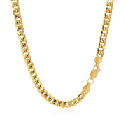 Bids.com 4.5mm 14k Yellow Gold Miami Cuban Semi Solid Chain Necklaces