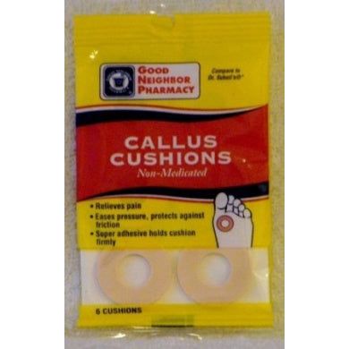 Good Neighbor Pharmacy Good Neighbor Pharmacy GNP Callus Cushions, 6 Cushions Foot Care Dark Goldenrod