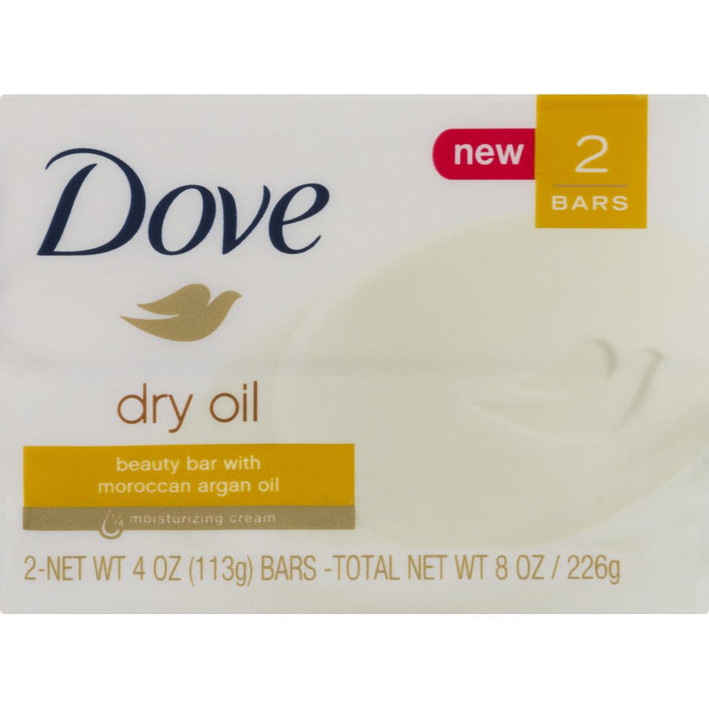 Dove Dove Beauty Bar Dry Oil 4 Oz Health & Beauty Gray