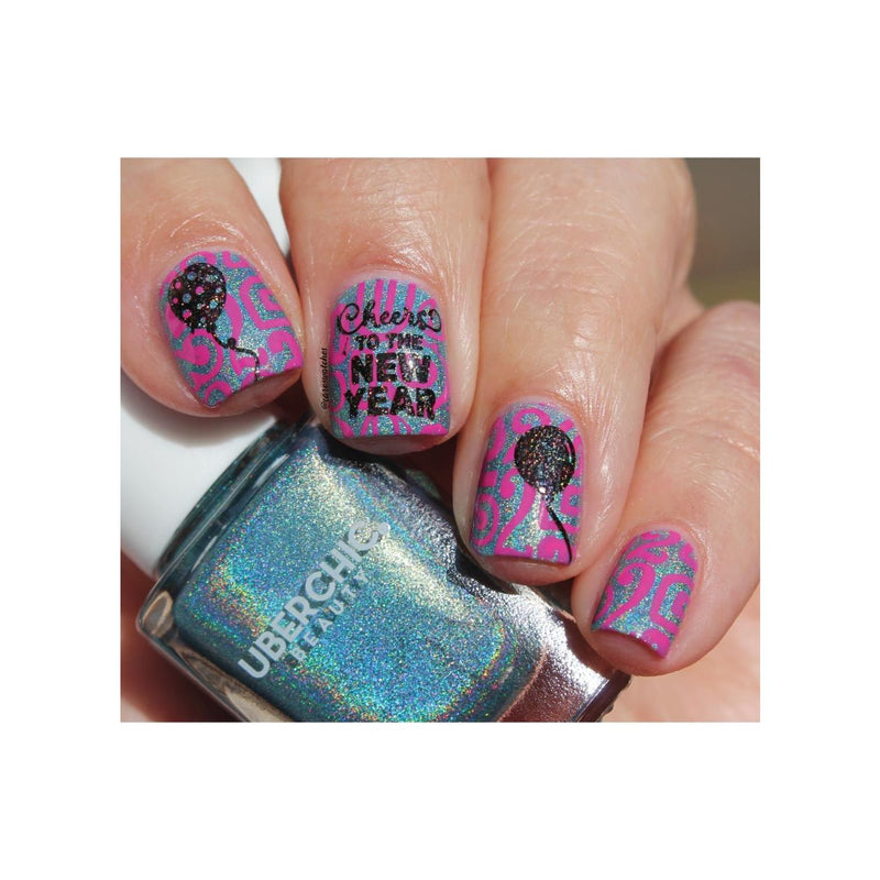 UberChic Beauty New Year New Digits Stamping Plate