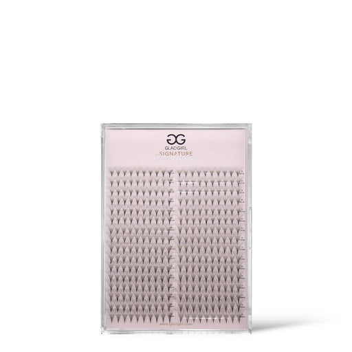 GladGirl 6D Double Layered Signature Mink PreMade Lash Fans - CC Curl & D Curl 0.03 x 8-15mm Eyelashes