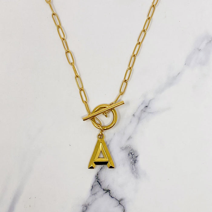 Modern Classic Initial Necklace