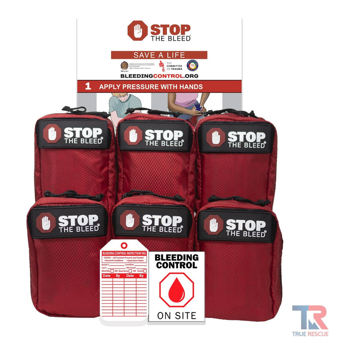 STOP THE BLEED Package - California AB 2260 Compliant (6 Kits)